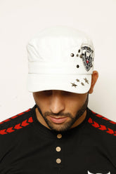 LOVEPOWERSOUL_MEN'S CAP, CAP, CORADO, accessories, cap, men, white, coradomoda, coradomoda.com